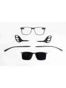 MOTOEYE H0001-C3 Khaki-Khaki Szemüvegkeret - Cserélhető szárakkal, sisakbarát kialakítással - Polarizált UV 400 mágneses napszemüveg előtéttel - Ultra könnyű alapanyagból - Szögletes forma - M, L méretű sisakhoz ajánlott