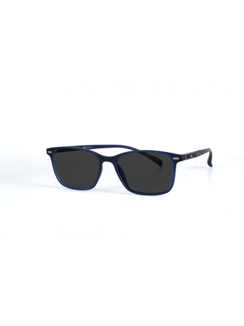 Sunglasses with helmet temples + street temples with GRAY lenses MOTOEYE H0002-C2 Blue, Transparent blue
