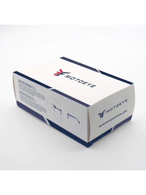 MOTOEYE H0005-C2 Átlátszó kék-Piros Szemüvegkeret - Cserélhető szárakkal, sisakbarát kialakítással - Polarizált UV 400 mágneses napszemüveg előtéttel - Ultra könnyű alapanyagból - Íves forma - M, L méretű sisakhoz ajánlott