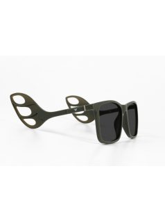   Sunglasses with helmet temples + street temples with GRAY lenses MOTOEYE H0006-C3 Khaki, Khaki