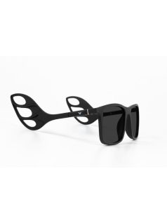   Sunglasses with helmet temples + street temples with GRAY lenses MOTOEYE H0007-C1 Black, Black