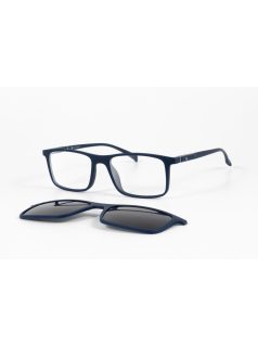   MOTOEYE H0007-C2 Sötétkék-Sötétkék Szemüvegkeret - Cserélhető szárakkal, sisakbarát kialakítással - Polarizált UV 400 mágneses napszemüveg előtéttel - Ultra könnyű alapanyagból - Szögletes forma - XL méretű sisakhoz ajánlott