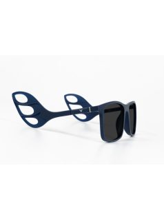   Sunglasses with helmet temples + street temples with GRAY lenses MOTOEYE H0007-C2 Blue, Blue