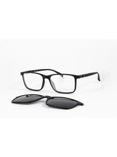   MOTOEYE H0008-C1 Fekete-Fekete Szemüvegkeret - Cserélhető szárakkal, sisakbarát kialakítással - Polarizált UV 400 mágneses napszemüveg előtéttel - Ultra könnyű alapanyagból - Szögletes forma - L, XL méretű sisakhoz ajánlott