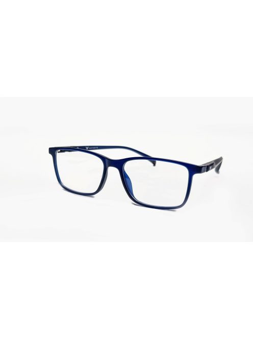 MOTOEYE H0008-C2-B Átlátszó kék-Átlátszó kék Szemüvegkeret - Cserélhető szárakkal, sisakbarát kialakítással - Polarizált UV 400 mágneses napszemüveg előtéttel - Ultra könnyű alapanyagból - Szögletes forma - L, XL méretű sisakhoz ajánlott