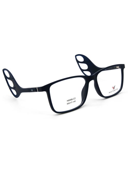 Optical frame with helmet temples MOTOEYE H0008-C2 Blue, Blue