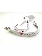 MOTOEYE Nyakpánt karabínerrel - Fehér