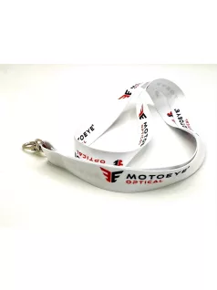 MOTOEYE Nyakpánt karabínerrel - Fehér