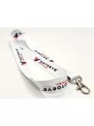 MOTOEYE Nyakpánt karabínerrel - Fehér