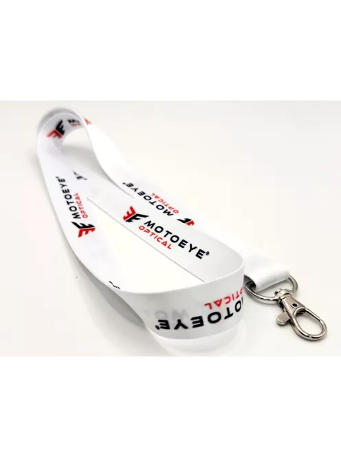 MOTOEYE Nyakpánt karabínerrel - Fehér