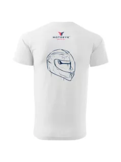 MOTOEYE Férfi Póló - XS - Fehér