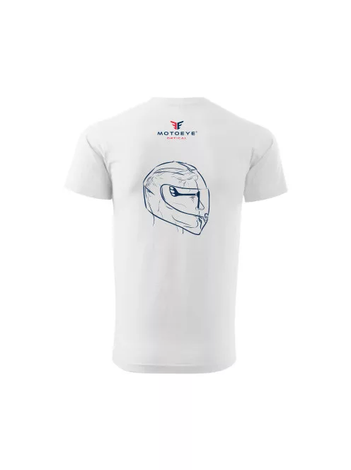 MOTOEYE Férfi Póló - XS - Fehér