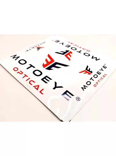 MOTOEYE Matrica paletta  - Körbevágott 4db különböző méret - Fehér