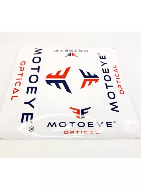 MOTOEYE Matrica paletta  - Körbevágott 4db különböző méret - Fehér